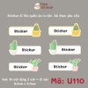 Sticker in tên bé theo yêu cầu - mẫu mới cập nhật