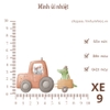 Hình ủi nhiệt - ô tô cute - sử dụng bàn là ép hình lên quần áo, giặt máy vô tư, không phai màu, không bong tróc