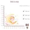 Hình ủi nhiệt - chủ đề BÉ YÊU - sử dụng bàn lá ép lên quần áo, giặt máy vô tư,...