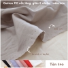 Vải cotton PC Hàn Quốc, 1m x 1m4, chất vừa, mềm mịn may hè thu cho mẹ và bé