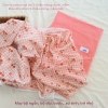 Set cotton thông hơi hoạ tiết + cotton 2 chiều màu xinh xắn cho bé yêu