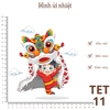 TET | Hình ủi nhiết chủ đề TẾT, ủi các loại vải cotton, thô,... giặt máy vô tư, bền màu