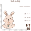 Hình ủi nhiệt - Hình to - sử dụng bàn ủi ép hình vào quần áo, đầm váy,....giặt máy vô tư, không phai màu.
