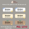 Sticker in tên bé theo yêu cầu - mẫu mới cập nhật