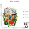 TET | Hình ủi nhiết chủ đề TẾT, ủi các loại vải cotton, thô,... giặt máy vô tư, bền màu