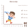 Hình ủi nhiệt - chủ đề BÉ YÊU - sử dụng bàn lá ép lên quần áo, giặt máy vô tư,...