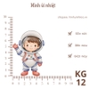Hình ủi nhiệt - chủ đề KHÔNG GIAN, VŨ TRỤ - sử dụng bàn là ép hình vào quần áo, không phai màu, k bong tróc, giặt máy vô tư
