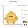 Hình ủi nhiệt - chủ đề động vật cute - dùng bàn là ép vào quần áo - hình sắc nét, k phai màu, giặt máy vô tư
