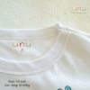 Áo thun cotton Hàn màu trắng cho bé trai, bé gái - hàng thiết kế giành riêng cho bé UNU, size 1-5 tuổi (10-20 kg)