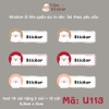 Sticker in tên bé theo yêu cầu - mẫu mới cập nhật