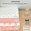 Vải THÔ COTTON - vải không co giãn, sử dụng may đầm váy, body suit, áo baby doll,... cho mẹ và bé