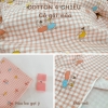 4C | Vải thun cotton 4 chiều in họa tiết đáng yêu cho trẻ sơ sinh, trẻ nhỏ, mẹ bé