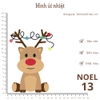 Hình ủi nhiệt - chủ đề NOEL - dùng bàn ủi ép hình lên áo đơn giản, không phai màu, giặt máy vô tư