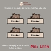 Sticker in tên bé theo yêu cầu - mẫu mới cập nhật