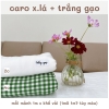 Set vải cotton caro phối màu trơn cho sơ sinh - mẹ bé, co giãn 2 chiều và 4 chiều, mềm mịn, thấm hút