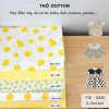 Vải THÔ COTTON - vải không co giãn, sử dụng may đầm váy, body suit, áo baby doll,... cho mẹ và bé