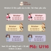 Sticker in tên bé theo yêu cầu - mẫu mới cập nhật