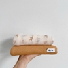 Set vải thông hơi hoạ tiết phối cùng cotton trơn 2 chiều quần áo, túi ngủ cho bé