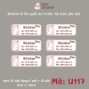 Sticker in tên bé theo yêu cầu - mẫu mới cập nhật