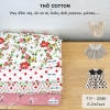 Vải THÔ COTTON - vải không co giãn, sử dụng may đầm váy, body suit, áo baby doll,... cho mẹ và bé