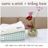 Set vải cotton caro phối màu trơn cho sơ sinh - mẹ bé, co giãn 2 chiều và 4 chiều, mềm mịn, thấm hút