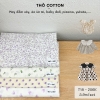 Vải THÔ COTTON - vải không co giãn, sử dụng may đầm váy, body suit, áo baby doll,... cho mẹ và bé
