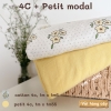 4C-PM | Set vải phối cotton 4c + Petit modal, may quần áo hè thu cho sơ sinh, đến mẹ bé