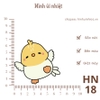 Hình ủi nhiệt - HÌNH NHỎ 5k - ủi quần áo, đầm váy, sử dụng bàn ủi ép hình - bền màu, giặt máy vô tư