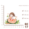 Hình ủi nhiệt - chủ đề BÉ YÊU - sử dụng bàn lá ép lên quần áo, giặt máy vô tư,...