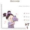 Hình ủi nhiệt - Hình to - sử dụng bàn ủi ép hình vào quần áo, đầm váy,....giặt máy vô tư, không phai màu.