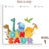 Hình ủi nhiệt - KHU VƯỜN KHỦNG LONG - ủi quần áo cho bé trai