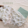 Set cotton thông hơi hoạ tiết + cotton 2 chiều màu xinh xắn cho bé yêu