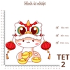 TET | Hình ủi nhiết chủ đề TẾT, ủi các loại vải cotton, thô,... giặt máy vô tư, bền màu