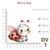 Hình ủi nhiệt - chủ đề động vật cute - dùng bàn là ép vào quần áo - hình sắc nét, k phai màu, giặt máy vô tư