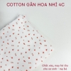 Vải cotton gân Hoa nhí  xinh xắn cho mẹ và bé mặc 4 mùa