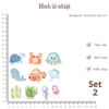 Hình ủi nhiêt - SET HÌNH ỦI - sử dụng bàn ủi ép hình lên quần áo trên các loại vải, bền màu, giặt máy vô tư