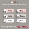 Sticker in tên bé theo yêu cầu - mẫu mới cập nhật