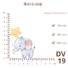 Hình ủi nhiệt - chủ đề động vật cute - dùng bàn là ép vào quần áo - hình sắc nét, k phai màu, giặt máy vô tư