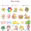 Hình ủi nhiệt - HÌNH NHỎ 5k - ủi quần áo, đầm váy, sử dụng bàn ủi ép hình - bền màu, giặt máy vô tư