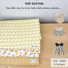 Vải THÔ COTTON - vải không co giãn, sử dụng may đầm váy, body suit, áo baby doll,... cho mẹ và bé