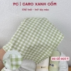 PC - Vải thun cotton PC dày vừa in hình caro, chấm bi đơn giản cho mẹ và bé