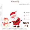 Hình ủi nhiệt - chủ đề NOEL - dùng bàn ủi ép hình lên áo đơn giản, không phai màu, giặt máy vô tư