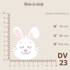 Hình ủi nhiệt - chủ đề động vật cute - dùng bàn là ép vào quần áo - hình sắc nét, k phai màu, giặt máy vô tư