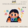 Pet - Hình ủi nhiệt trang trí quần áo chủ đề Tết Nguyên Đán, mẫu mới 2024, sỉ và lẻ.