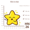 Hình ủi nhiệt - HÌNH NHỎ 5k - ủi quần áo, đầm váy, sử dụng bàn ủi ép hình - bền màu, giặt máy vô tư