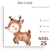 Hình ủi nhiệt - chủ đề NOEL - dùng bàn ủi ép hình lên áo đơn giản, không phai màu, giặt máy vô tư