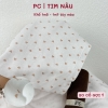 PC - Vải thun cotton PC dày vừa in hình caro, chấm bi đơn giản cho mẹ và bé