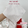 PC - Vải thun cotton PC dày vừa in hình caro, chấm bi đơn giản cho mẹ và bé