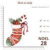 Hình ủi nhiệt - chủ đề NOEL - dùng bàn ủi ép hình lên áo đơn giản, không phai màu, giặt máy vô tư
