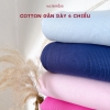 Vải cotton gân giãn 4 chiều, chất dày mềm, đanh không bai nhão, may quần legging cho mẹ và bé,....